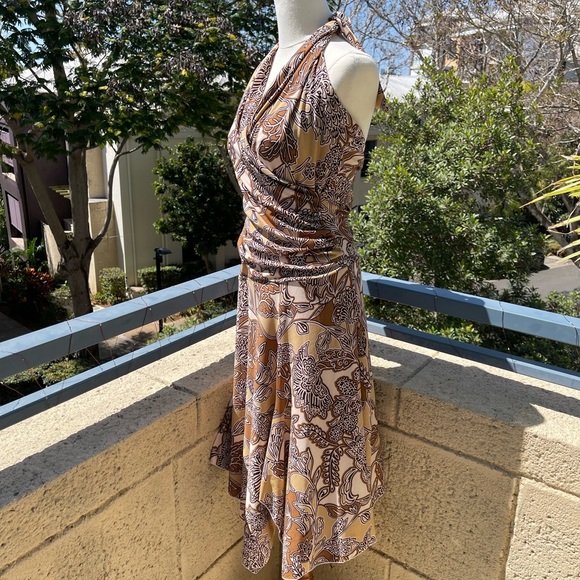 Y2K Style Halter Neck Floral Dress - Picture 3 of 6